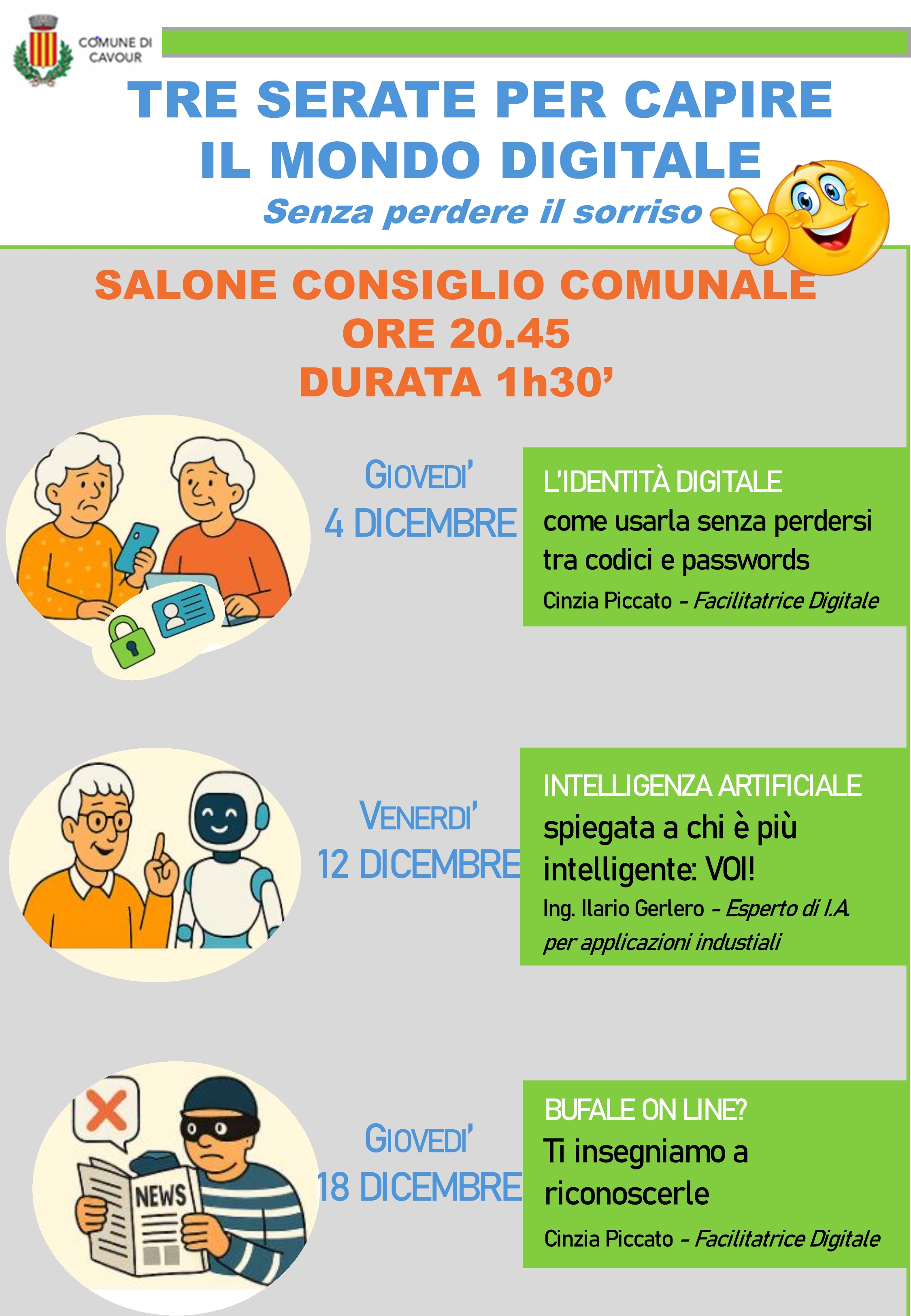 Tre serate per caprie il mondo digitale