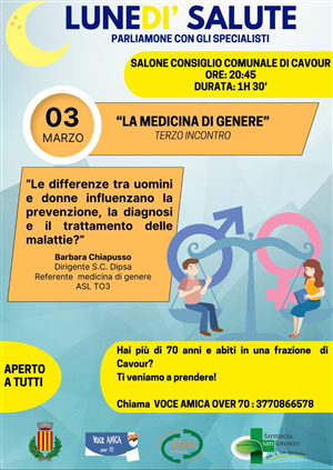 LUNEDI' SALUTE "La medicina di genere"